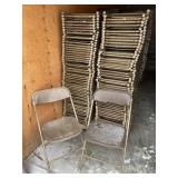 Approximately 100 Brown Folding Chairs