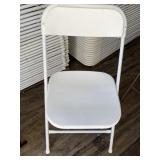 10-white Folding Chairs
