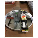 Mirror 26 Inches, Trash Can, 20 Inch Towel Rack