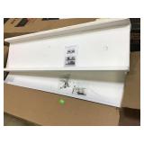 2 White Shelves 36x10 Inches