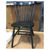 Black Straight Chair