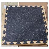 24x24x.25" Rubber Interlocking Mats Tan Specks