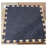 6-24x24x.25" Rubber Interlocking Mats Tan Specks