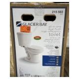 Glacier Bay All In One Dual Flush Toilet White