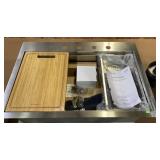 Glacier Bay Top Mount Single Bowl Kitchen Sink,