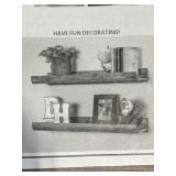 2 Hudson Design Wall Shelves 20x10x4.5 Inches