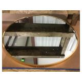 Metal Framed Mirror 36 Inches Round