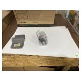 Door Knob, 2 White 34.5x23.5 Plywood, Metal Cover