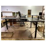 Corner Desk 78x48x36 Inches With Power Outlet,
