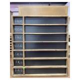 Wood Calendar 25x23.5x1.5 Inches