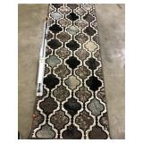 Runner 2.7x8 Foot And Curtain Rod 48x86x.5 Inches