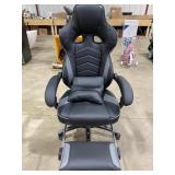 Office Chair With Foot Rest, Damaged