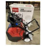 Toro1800 Power Curve Snow Blower 18" Tested