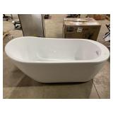 Fiberglass Bathtub 60x27x24 Inches