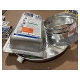 Hot Water Heater Drain Pan, 21", 10" Flange