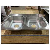 Glacier Bay Double Stainless Steel Kitchen Sink,