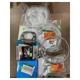 Assorted Towel Rings, Tooth Brush Holders