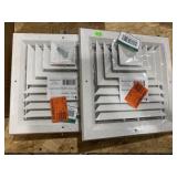 2-10x10 3 Way Aluminum Diffusers