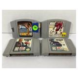 LOT OF 4 N64 SPORTS GAMES - FOX SPORTS COLLEGE