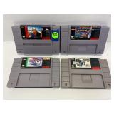 LOT OF 4 SNES GAMES - JOHN MADDEN FOOTBALL,