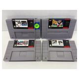 LOT OF 4 SNES GAMES - NHL 95, SUPER PLAY ACTION