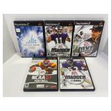 LOT OF 5 ASSORTED PS2 SPORTS GAMES - TORINO 2006,