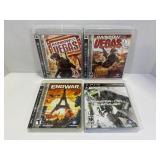 LOT OF 4 PS3 TOM CLANCY GAMES - RAINBOW SIX VEGAS,