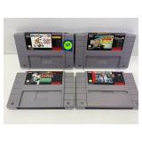 LOT OF 4 SNES GAMES - WORLD CUP USA 94, NO FEAR