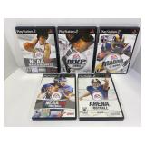 LOT OF 5 ASSORTED PS2 SPORTS GAMES - NCAA MARCH