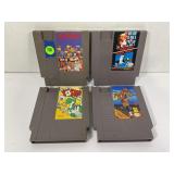 LOT OF 4 NES GAMES - DR. MARIO, SUPER MARIO BROS /