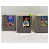 LOT OF 3 NES GAMES - TETRIS, BIONIC OMMANDO, AND