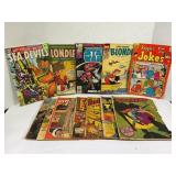 LOT OF 13 ASSORTED COMICS - SEA DEVILS, BLONDIE,