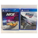 LOT OF 2 PS4 GAMES - NEED FOR SPEED HEAT AND NEED