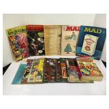 LOT OF 15 ASSORTED COMICS - BOOKS OF MAGIC, MAD,