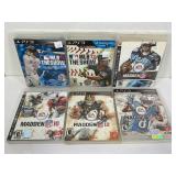 LOT OF 6 PS3 SPORTS GAMES - MLB 13 THE SHOW,