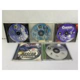LOT OF 5 PS1 GAMES - NASCAR 2000, 3XTREME, AND