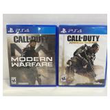 LOT OF 2 PS4 CALL OF DUTY GAMES - MODERN WARFARE
