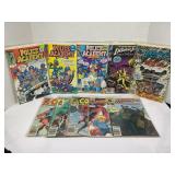 LOT OF 10 ASSORTED MARVEL COMICS - POLICE ACADEMY