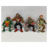 LOT OF 4 PLAYMATES TEENAGE MUTANT NINJA TURTLES