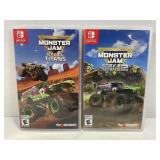 LOT OF 2 NINTENDO SWITCH GAMES - MONSTER JAM STEEL