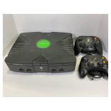 MICROSOFT XBOX WITH TWO CONTROLLERS