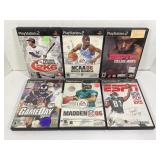 LOT OF 6 PS2 SPORTS GAMES - MADDEN 06, ESPN