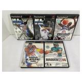 LOT OF 5 PS2 SPORTS GAMES - MLB 06 THE SHOW, NBA