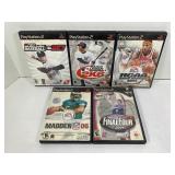 LOT OF 5 PS2 SPORTS GAMES - MAJOR LEAGUE BASEBALL