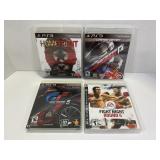 LOT OF 4 PS3 GAMES - HOMEFRONT, NEED FOR SPEED HOT