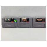 LOT OF 3 SNES GAMES - BATMAN FOREVER, AMERICAN