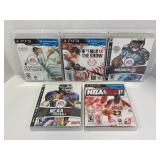 LOT OF 5 ASSORTED PS3 SPORTS GAMES - TIGER WOODS
