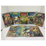 LOT OF 11 DC COMICS - TALES OF THE TEEN TITANS