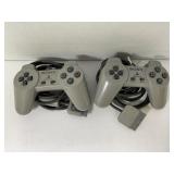 LOT OF 2 SONY PLAYSTATION 1 SCPH 1080 CONTROLLERS
