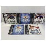 LOT OF 5 ASSORTED PS1 SPORTS GAMES - MADDEN 2002,